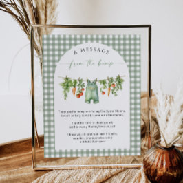 バンプベビーシャワーから地元でメッセージを育てた ポスター