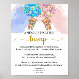 バンプポスターからのメッセージを受け取る ポスター