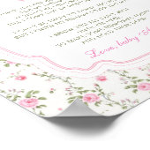 バンプラブシャック赤ちゃんシャワーからのメッセージ ポスター (角)