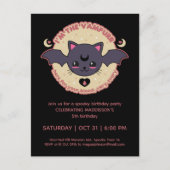 バンプル不気味かわいいハロウィーン誕生日パーティー ポストカード (正面)