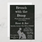 バンプ·チャルクボードを持つブランチ 招待状 (正面/裏面)