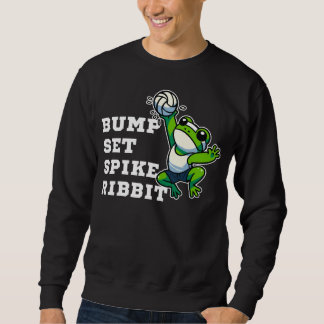 バンプ(Bump) 、セット(Set) 、スパイク(Spike) 、リブ(Ribbit) スウェットシャツ