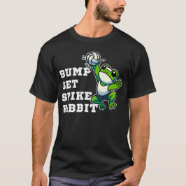 バンプ(Bump) 、セット(Set) 、スパイク(Spike) 、リブ(Ribbit) Tシャツ