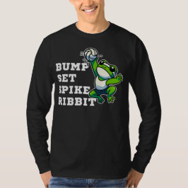 バンプ(Bump) 、セット(Set) 、スパイク(Spike) 、リブ(Ribbit) Tシャツ