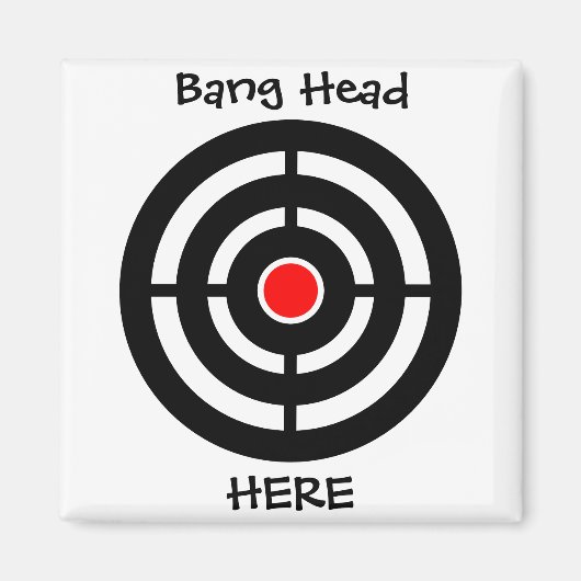 バンヘッドここに磁石おもしろいを マグネット (正面)