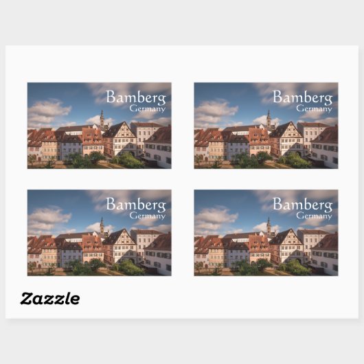 バンベルグドイツ 長方形シール (シート)