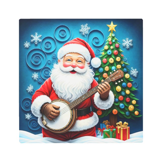 バンホすてきサンタ メタルプリント (正面)