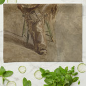 バンホスペインのーのトレイル遊ソングでカウボーイを歌う キッチンタオル (折り畳み)