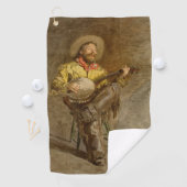 バンホスペインのーのトレイル遊ソングでカウボーイを歌う ゴルフタオル (インサイチュ)