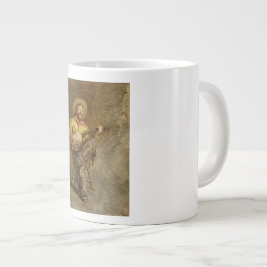 バンホスペインのーのトレイル遊ソングでカウボーイを歌う ジャンボコーヒーマグカップ (正面右)