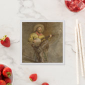 バンホスペインのーのトレイル遊ソングでカウボーイを歌う スタンダードカクテルナプキン (インサイチュ)