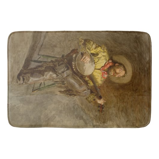 バンホスペインのーのトレイル遊ソングでカウボーイを歌う バスマット (正面)