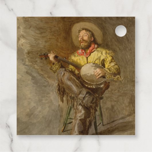 バンホスペインのーのトレイル遊ソングでカウボーイを歌う フェイバータグ (裏面)