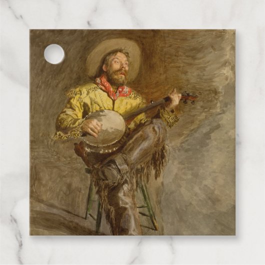 バンホスペインのーのトレイル遊ソングでカウボーイを歌う フェイバータグ (正面)