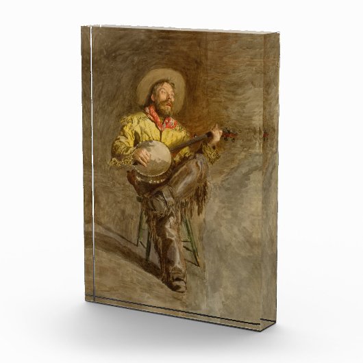 バンホスペインのーのトレイル遊ソングでカウボーイを歌う フォトブロック (右)