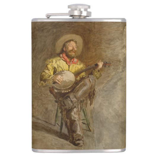 バンホスペインのーのトレイル遊ソングでカウボーイを歌う フラスク (正面)