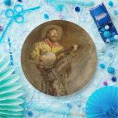 バンホスペインのーのトレイル遊ソングでカウボーイを歌う ペーパープレート (パーティー)