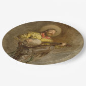 バンホスペインのーのトレイル遊ソングでカウボーイを歌う ペーパープレート (アングル)