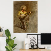 バンホスペインのーのトレイル遊ソングでカウボーイを歌う ポスター (ホームオフィス)