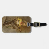 バンホスペインのーのトレイル遊ソングでカウボーイを歌う ラゲッジタグ (正面横)