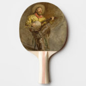 バンホスペインのーのトレイル遊ソングでカウボーイを歌う 卓球ラケット (裏面)