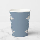 バンホパンパスダスティブルー結婚フローラ 紙コップ (左)