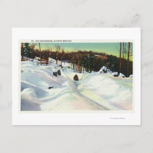 バンホーベ走ンベルグ山のオリンピックボブスレビュー ポストカード (正面)