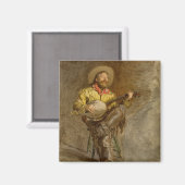 バンホ遊のランチェロのカウボーイ マグネット (正面/裏面)