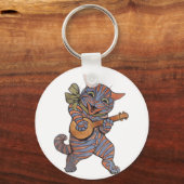 バンホ遊ーの猫 キーホルダー (正面)