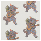 バンホ遊ーの猫 ファブリック (クローズアップ)