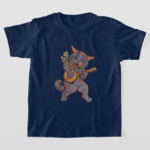 バンホ遊ーの猫 Tシャツ (レイダウン)