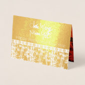 バンボスシルエットベトナム新年ラグジュアリーGC 箔カード (正面)