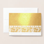 バンボスシルエットベトナム新年ラグジュアリーGC 箔カード (裏面封筒付き)