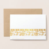 バンボスシルエット中国のニューイヤードラゴンラグジュアリー 箔カード (裏面封筒付き)