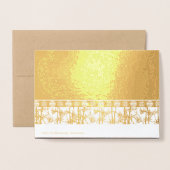 バンボースシルエット中国のニューイヤースネークラグジュアリーC 箔カード (裏面封筒付き)