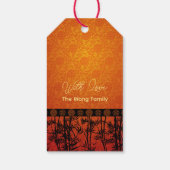 バンボースシルエット中国の新年persGT ギフトタグ (裏面)