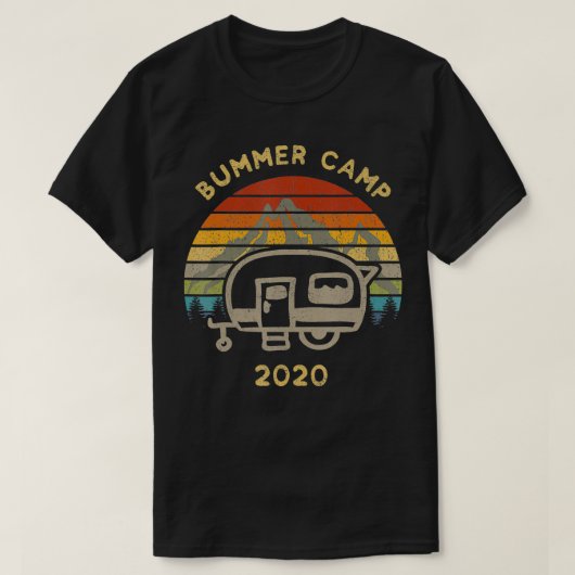 バンマーキャンプ2020レトロ Tシャツ (デザイン正面)