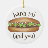 バンミアンドユーベトナムサンドイッチグルメ セラミックオーナメント (裏面)