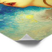 バンモダンゴッホズスターリーナイトスタイルエキゾチック美しい ポスター (角)