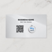 バンモダンレンタル |シルバー 名刺 (裏面)