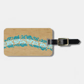 バンヤンのハワイのハイビスカスのサーフボードの荷物のラベル ラゲッジタグ (正面横)