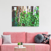 バンヤンの木に生まれたマンガのフクロウ キャンバスプリント (インサイチュ (リビング))