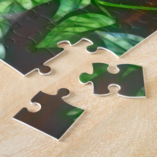 バンヤンの木に生まれたマンガのフクロウ ジグソーパズル (側面)