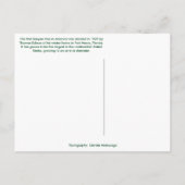 バンヤンツリーエジソン&フォードエステートFtマイヤーズフロリダ ポストカード (裏面)