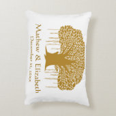 バンヤンノキの素朴な屋外の結婚式 アクセントクッション (裏面(縦))