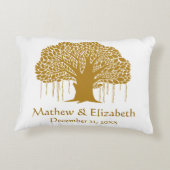 バンヤンノキの素朴な屋外の結婚式 アクセントクッション (裏面)