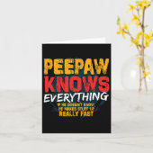 バンヨーはバンヨーの父おもしろいの日のすべてを知っている カード (黄色い花)