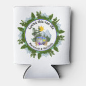 バンライフキャラバンパーソナライズされたキャンピング 缶クーラー (正面)