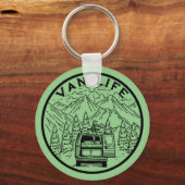 バンライフキャンピングイン遊ザマウンテンズギター キーホルダー (正面)