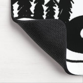 バンライフマウンテンサンライズイラストレーション マウスパッド (コーナー)